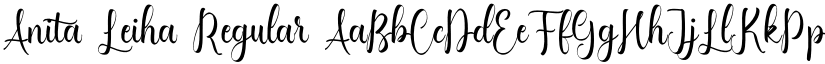 Anita Leiha Regular font