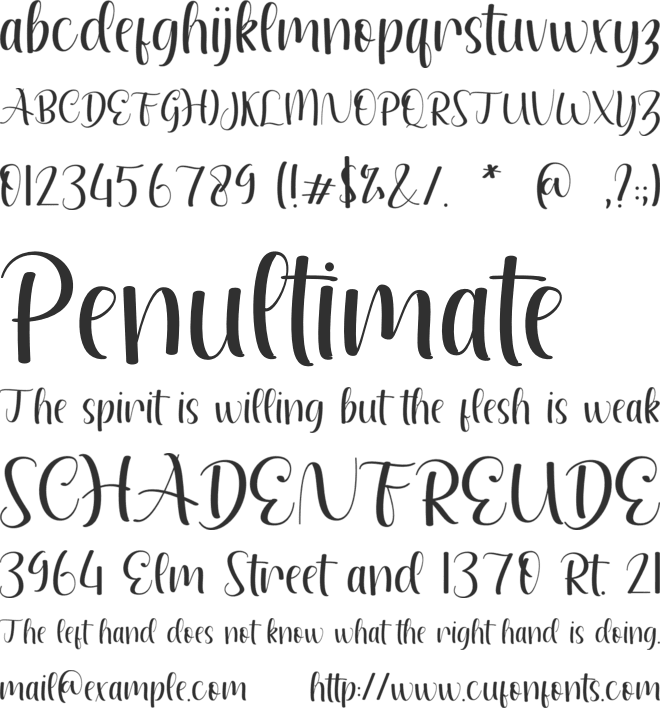 Aurely font preview