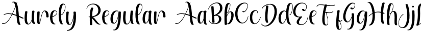 Aurely Regular font