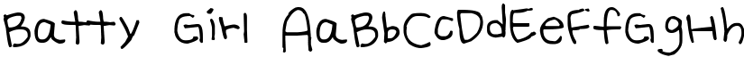 Batty Girl font