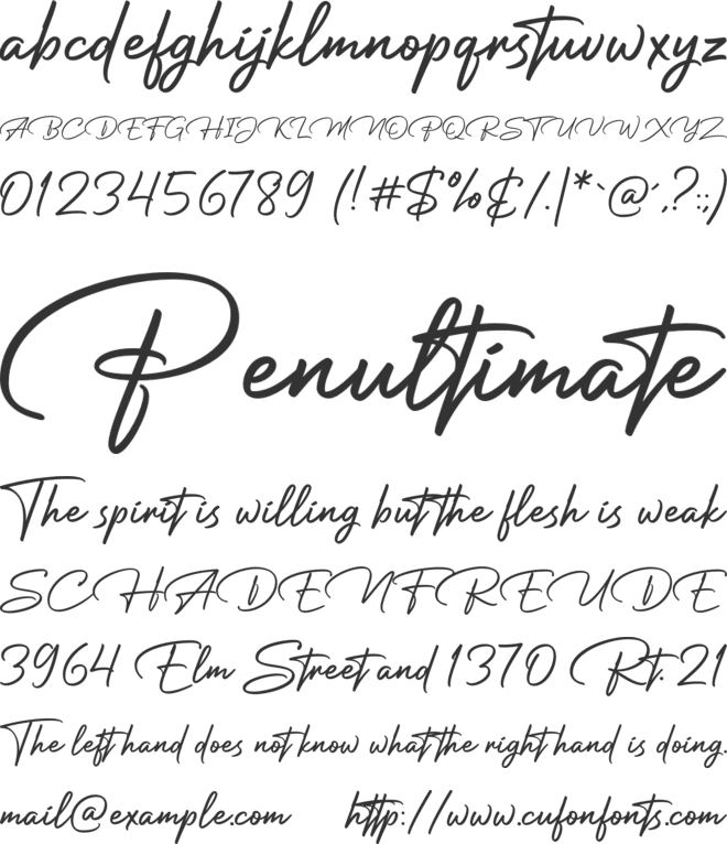 Betterlett font preview