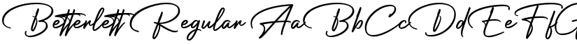 Betterlett Regular font