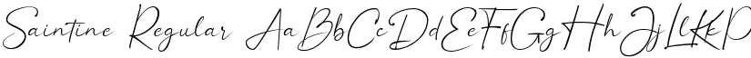 Saintine Regular font
