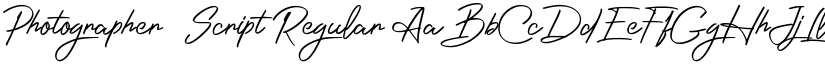 Photographer_Script Regular font