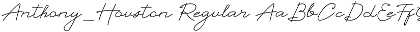 Anthony_Houston Regular font
