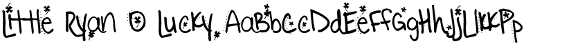 Little Ryan O Lucky font