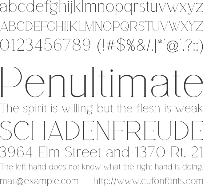 Evafiya font preview