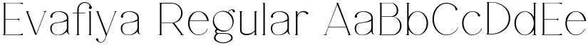 Evafiya Regular font