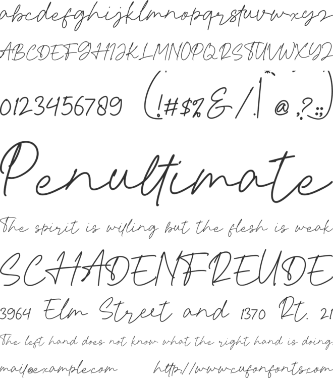 RusticBettina font preview