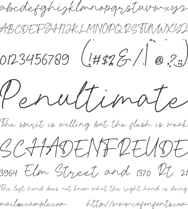 RusticBettina font preview