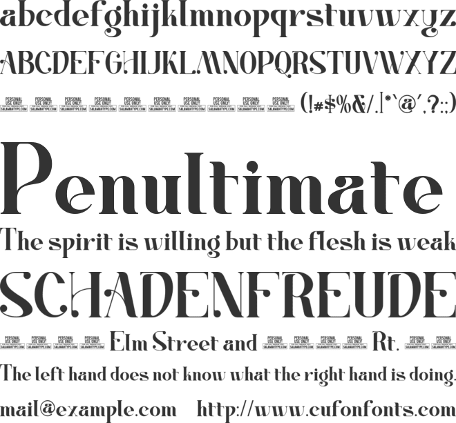 Meriyan font preview