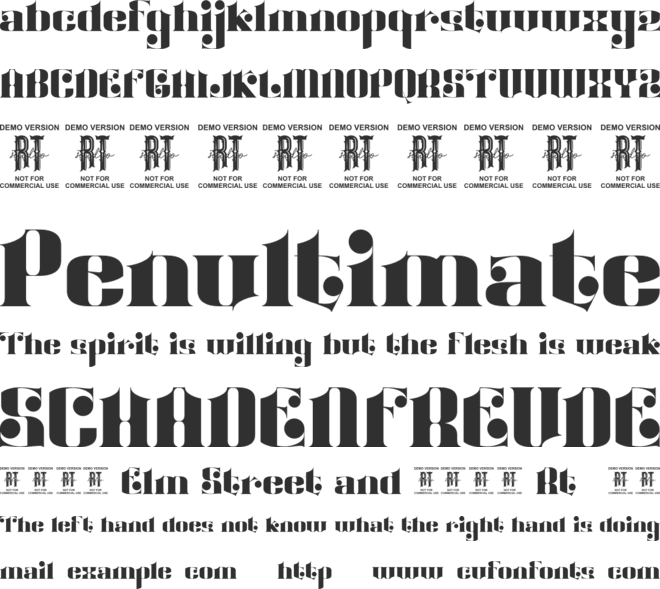 Remish font preview