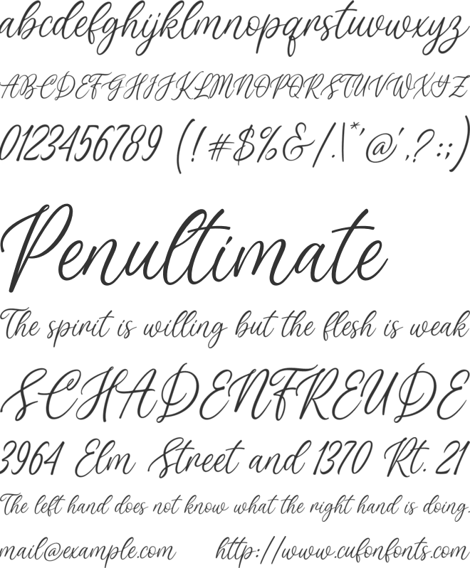 Fairland font preview