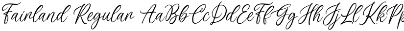Fairland Regular font