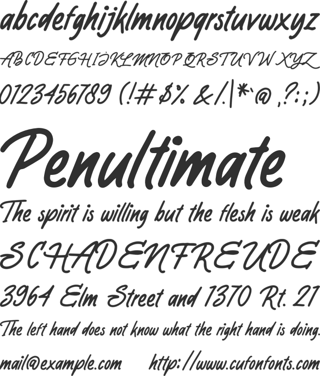 Point Smile DEMO font preview