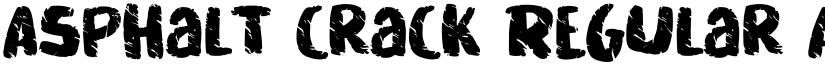 Asphalt crack font download