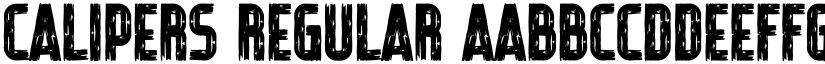 Calipers Regular font