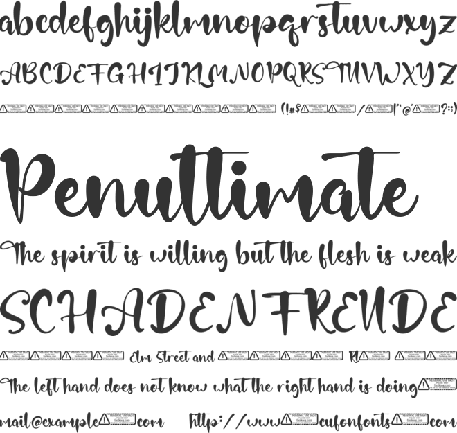 Sovia Billy font preview