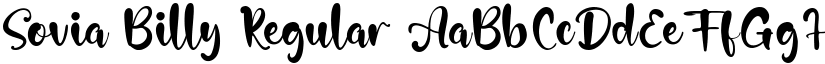 Sovia Billy Regular font