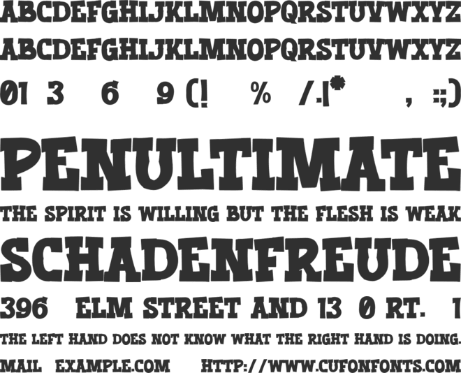 Lazy Coffee font preview