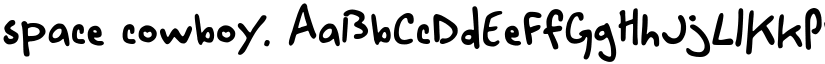 space cowboy. font