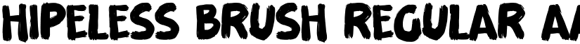 Hipeless Brush Regular font