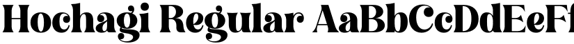 Hochagi Regular font