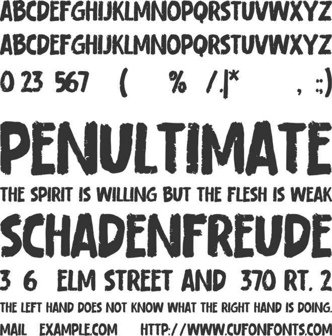 Careless Carry font preview