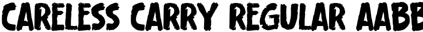 Careless Carry Regular font