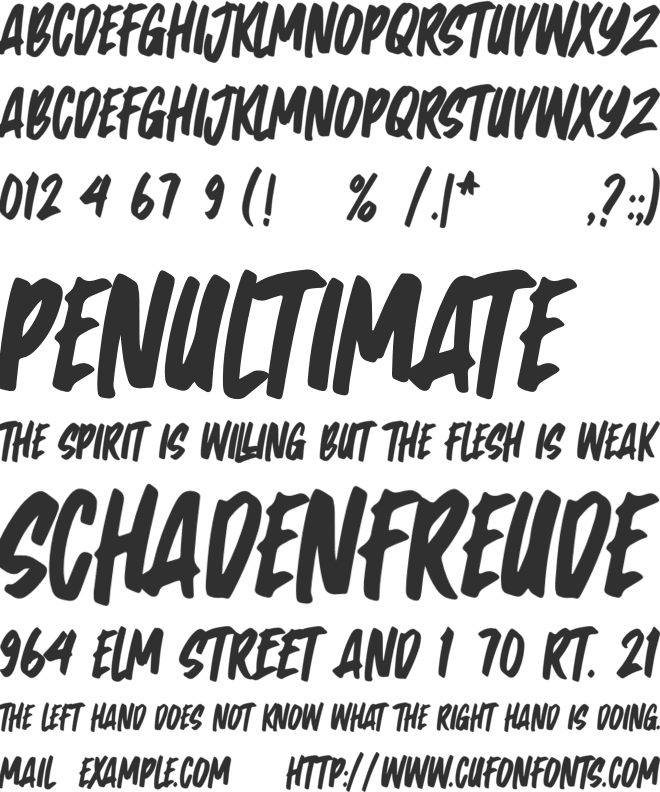 Really font preview
