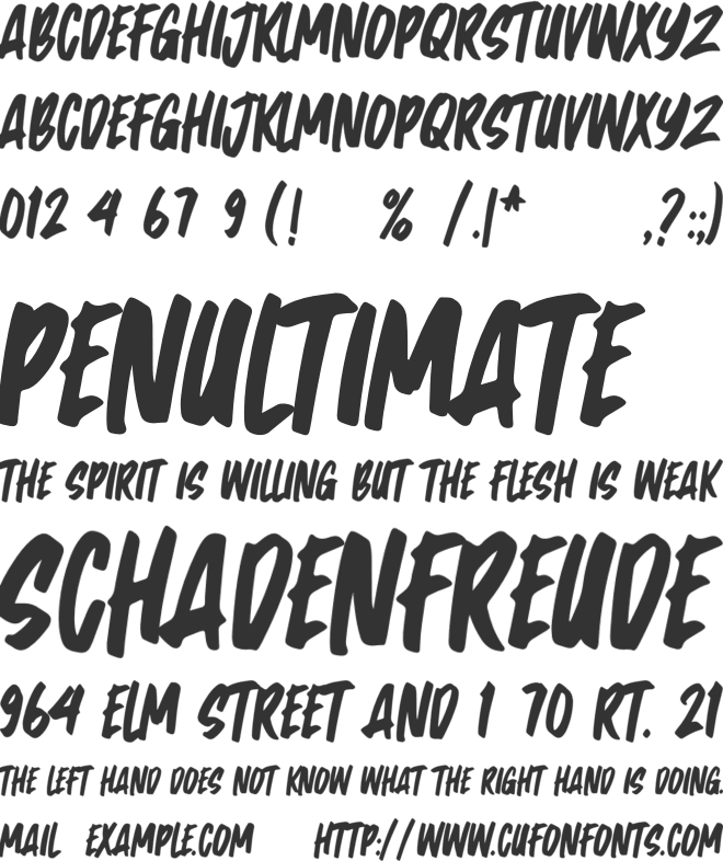 Really font preview