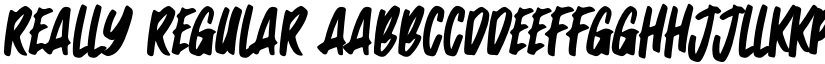 Really Regular font