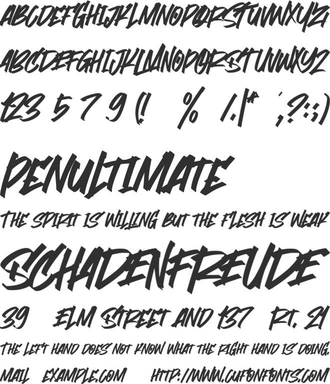 Stoopid Markers font preview