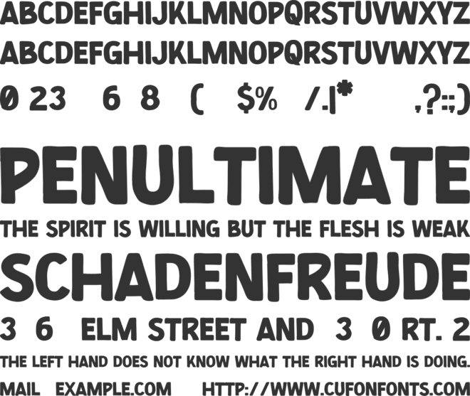 Dysanian font preview