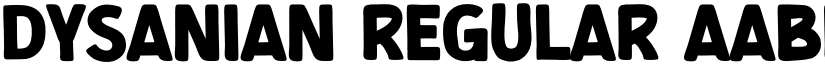 Dysanian Regular font