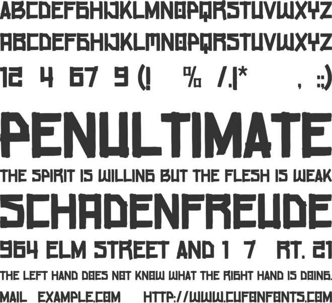 averago font preview