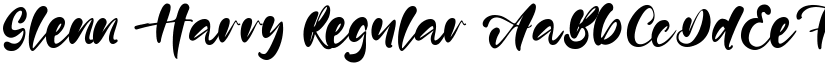 Glenn Harry Regular font