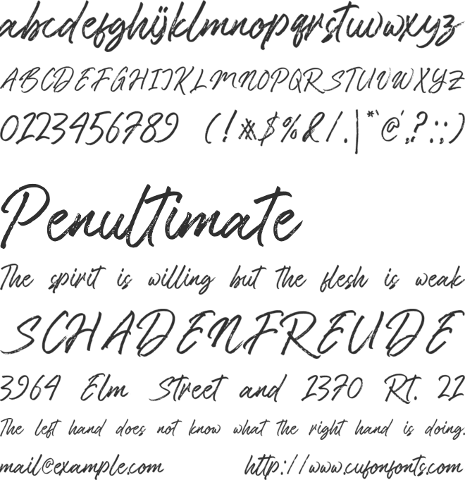 Royal Saroh font preview