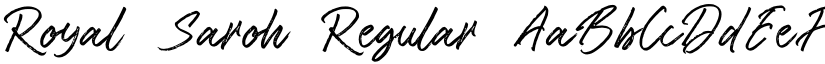 Royal Saroh Regular font