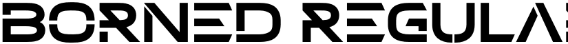 Borned Regular font