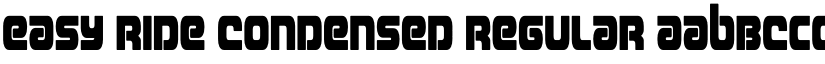 Easy Ride Condensed Regular font
