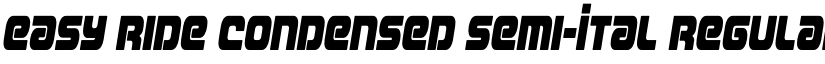 Easy Ride Condensed Semi-Ital Regular font
