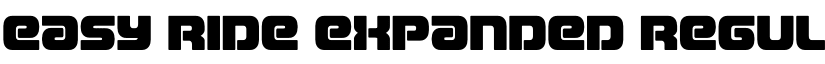 Easy Ride Expanded Regular font