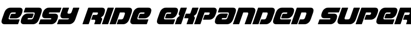 Easy Ride Expanded Super-Ital Regular font