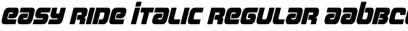 Easy Ride Italic Regular font