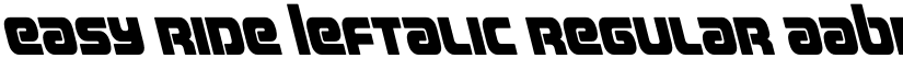 Easy Ride Leftalic Regular font
