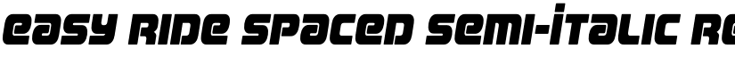 Easy Ride Spaced Semi-Italic Regular font