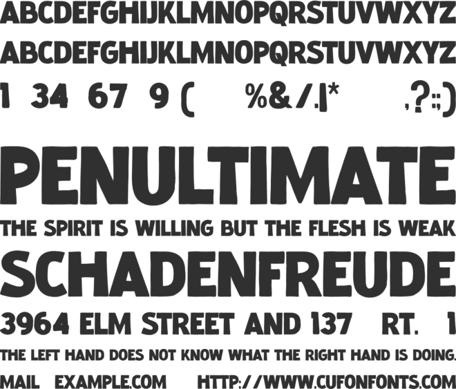 Baby Stingrays font preview