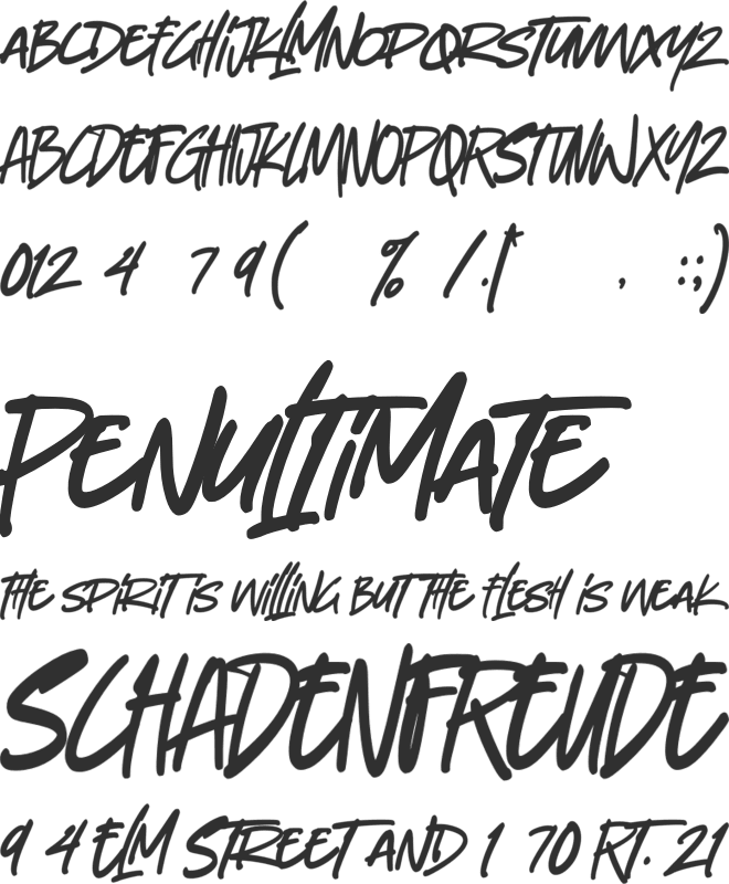 Downstairs font preview