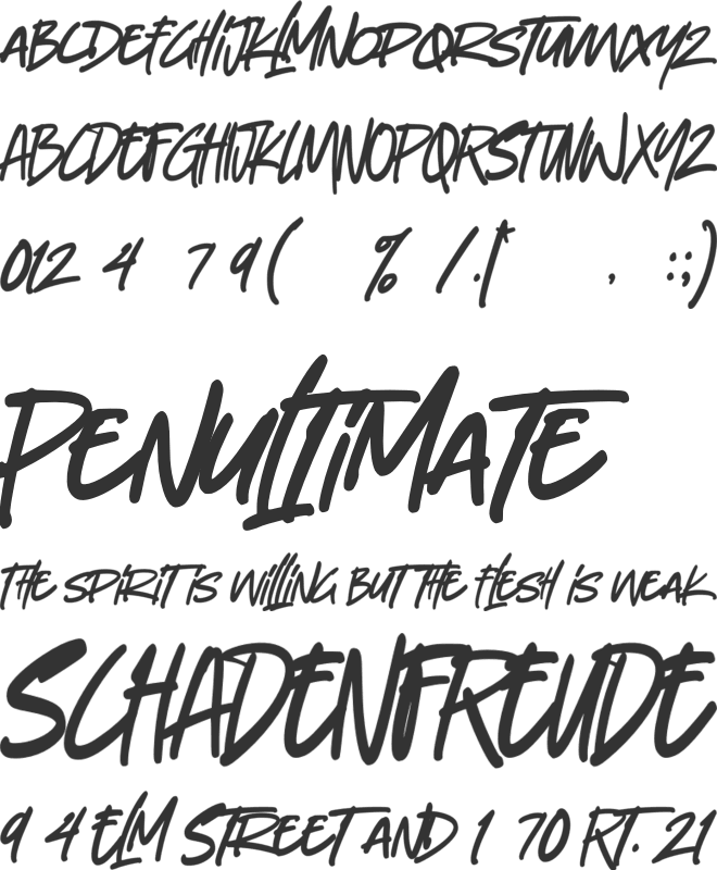 Downstairs font preview